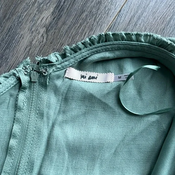 Francesca’s Landyn One Shoulder Ruffled Mini Dress - Picture 5 of 6